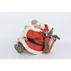 Possible Dreams Clothtique 1996 Santa Hugging Child Figurine • “Santa’s Hug”